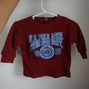 U.S. POLO ASSN. WAFFLE KNIT LONG SLEEVE